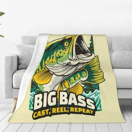 

Susaid Bass Fish and Water Microfiber Cleaning Cloth Multi-Functional Cleaning Towels Highly Absorbent Cleaning Rags Cleaning Cloths for Car Kitchen Home-80 x60