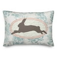 thumbnail image 2 of Creative Products Vintage Florals Rabbit 14x20 Spun Poly Pillow, 2 of 3
