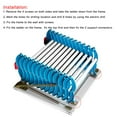 thumbnail image 4 of INTBUYING Wall-Mounted Attic Folding Ladders 14Steps Al-mg Alloy Blue-White, 4 of 9
