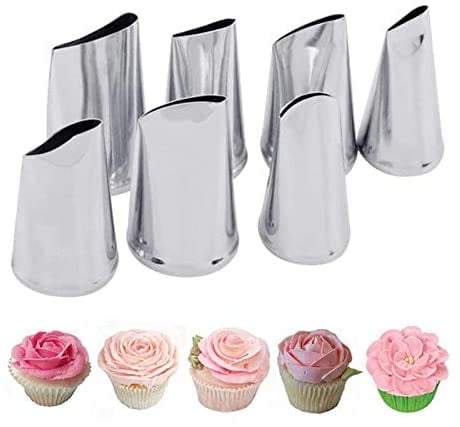 Christmas 7Pcs Steel Icing Tips Piping Pastry Nozzles Decoration Cake Cookie Bar 