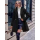 thumbnail image 5 of Gabardina Larga Abrigo Elegante Felpa Cruzada De Para Mujer, 5 of 8