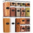 thumbnail image 1 of Juego de recipientes de almacenamiento de alimentos PRAKI, 16 piezas de plástico sin BPA, 1 of 6