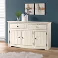thumbnail image 3 of Bridge Brazil Wood Buffet Sideboard White Distressed | Furniture Dash, 3 of 5