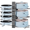 thumbnail image 1 of Pot Pan Organizer Rack,Pan Organizer Rack,8 Dividers Pan Organizer Rack for Cabinet,DIY Pot and Pan Organizer,Height and ion Adjustable Frying Pan Rack,Heavy Duty Metal Pot Pan Holder, 1 of 7
