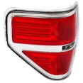 thumbnail image 4 of KOJEM Tail Light Brake Lamp Left Driver Side Compatible with 2009-2014 Ford F150 Replacement for FO2818143 BL3Z13405B Chrome Housing Red Lens, 4 of 9