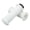 White, variant on NFTIGB 1 inch / 25.4 mm Universal Motorcycle Handle Grips Throttle Twist Handle Anti-Slip Silicone Replacement Part, Blue