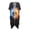 Red and Blue Flame Heart, variant on HELLHERO Dark Leopard Print Bathing Suit Cover Up Half Sleeve Polyester Flowy Long Kimono Swimsuit Cover Up
