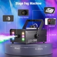 thumbnail image 5 of 1500W Fog Machine 1L Capacity Smoke Machine RGB 6 LED Lights W/ Remote Control for Party Christmas DJ Disco Stage Party, 5 of 6