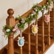 thumbnail image 5 of CaiYueKe Easter Garland Decoration Spring Home Decor Rattan Egg Wreath Hanging Ornament Party Supplies Holiday Mantle Table Centerpiece Wall Door Decorations Festive Simulated Floral Vine Arrangement, 5 of 6