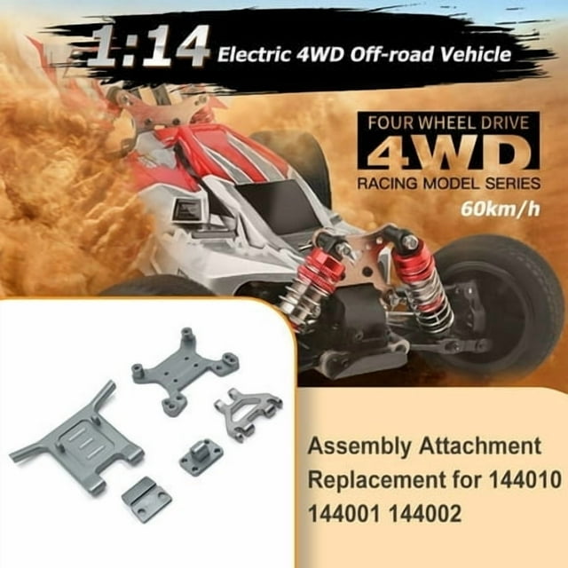 RC Car Shock Mount Kit Replacing Part DIY Repairing Front Bumper Upgraded Automobile Replacement for WLtoys 144010 144001 144002 Type 5