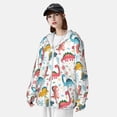 thumbnail image 4 of Picia Dinosaur Women's Men's UPF 50+ Sun Protection Hoodie Shirt Long Sleeve SPF Fishing Outdoor UV Hiking Lightweight Shirts-X-Large, 4 of 9