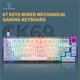thumbnail image 2 of Motospeed CK69 Teclado mecánico para juegos con cable de 67 teclas con efecto de luz RGB MOTOSPEED Teclado, 2 of 6
