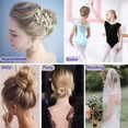 thumbnail image 6 of iMucci U Shaped Hair Pins, 200 Count of Buns Waved Hair Pins for Women Girls with Box for Updos French Twists, Bobby Pins Hairgrip Hair Grip Hairclip Bulk Hair Accessories (Blonde, 2.4 Inch), 6 of 6
