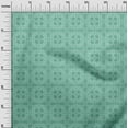 thumbnail image 3 of oneOone Viscose Chiffon Dusty Teal Green Fabric Asian Tile Traditional Diy Clothing Quilting Fabric Print Fabric By Yard 42 Inch Wide, 3 of 4