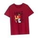 thumbnail image 5 of Camiseta de verano con cuello redondo para mujer, ropa de calle, camiseta con cuello redondo para Trip Street Rojo, 5 of 7