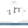 thumbnail image 2 of Moen Belfield Nickel Brushed 8in Two-Handle Faucet, 2 of 4