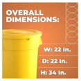 32-gallon-yellow-round-trash-can-with-lid-and-dolly-ingredient-bin