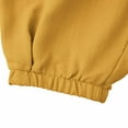 thumbnail image 5 of Stamzod Men's Cotton and Linen Pants Solid Color Elastic Waist Summer Beach Trousers Loose Casual Pants for Men Yellow D S, 5 of 8