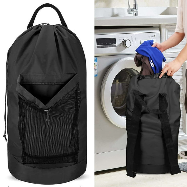 70L Laundry Bag Heavy Duty Extra Large, Sturdy Laundry Backpack