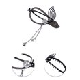 thumbnail image 3 of Ofertas Únicas 1 Pc Clip para Peinado de Cola de Pescado con Borlas Clásico para Niñas 4.72"x2.56"x1.18" Negro, 3 of 3