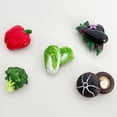 thumbnail image 2 of Wrapables 3D Resin Fridge Magnets, Food Simulation, Succulents, Famous Faces Refrigerator Magnets for Kitchen (Set of 5), Vegetables, 2 of 7
