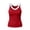 Red, variant on Titcea Racerback Tank Tops for Women, V Neck Ribbed Knitted Wide Strap Casual Sleeveless T Shirts, Stretchy Breathable Workout Yoga Tank Tops