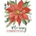 thumbnail image 2 of Jacobs, Cindy 19x24 White Modern Wood Framed Museum Art Print Titled - Merry Christmas Poinsettia, 2 of 4