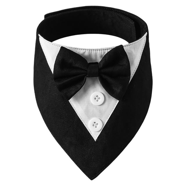 Collier Nœud Papillon Réglable pour Chien Accessoire de Cravate à la Mode pour Petite Race Mariage Fête Événements Formels Tissu Polyester Doux Design Élégant
