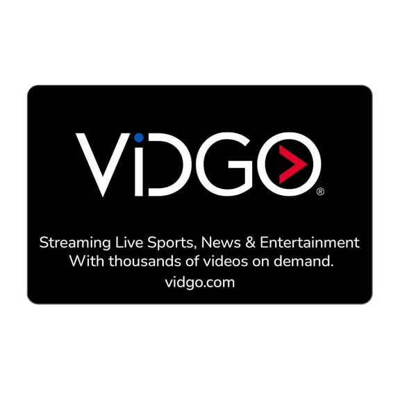 Vidgo Gift Card (Email Delivery)
