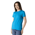 thumbnail image 3 of Gildan Short Sleeve T-Shirt, Women's Softstyle Sapphire Cotton Tee, Semi Fit Casual Wear, Sizes S-2XL, 3 of 5
