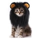 thumbnail image 1 of Disfraz de gato con cabeza de león, disfraz para mascota, disfraz para fiesta de Halloween y Navidad, tocado para cumpleaños, disfraz de cosplay para gatito y cachorro (negro), 1 of 6