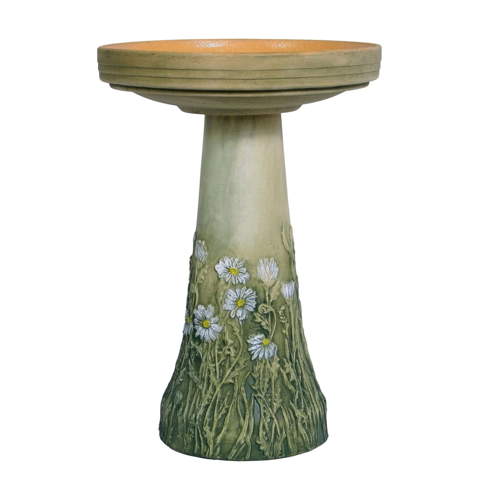 Birds Choice Burley Clay Birdbath Daisy by Birds Choice