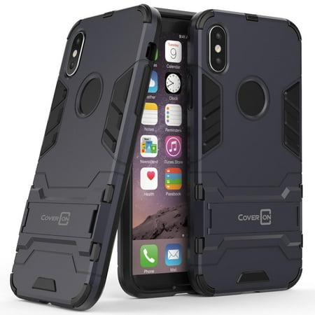 CoverON Apple iPhone X / 10 Case, Shadow Armor Series Hybrid Kickstand Phone Cover