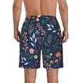 thumbnail image 3 of Naloa Colorful Flowers Men's Beach Shorts, Surfing shorts, Swim trunks, Quick Dry Swim Trunks for Surfing Beach Fun - 3X-Large, 3 of 9