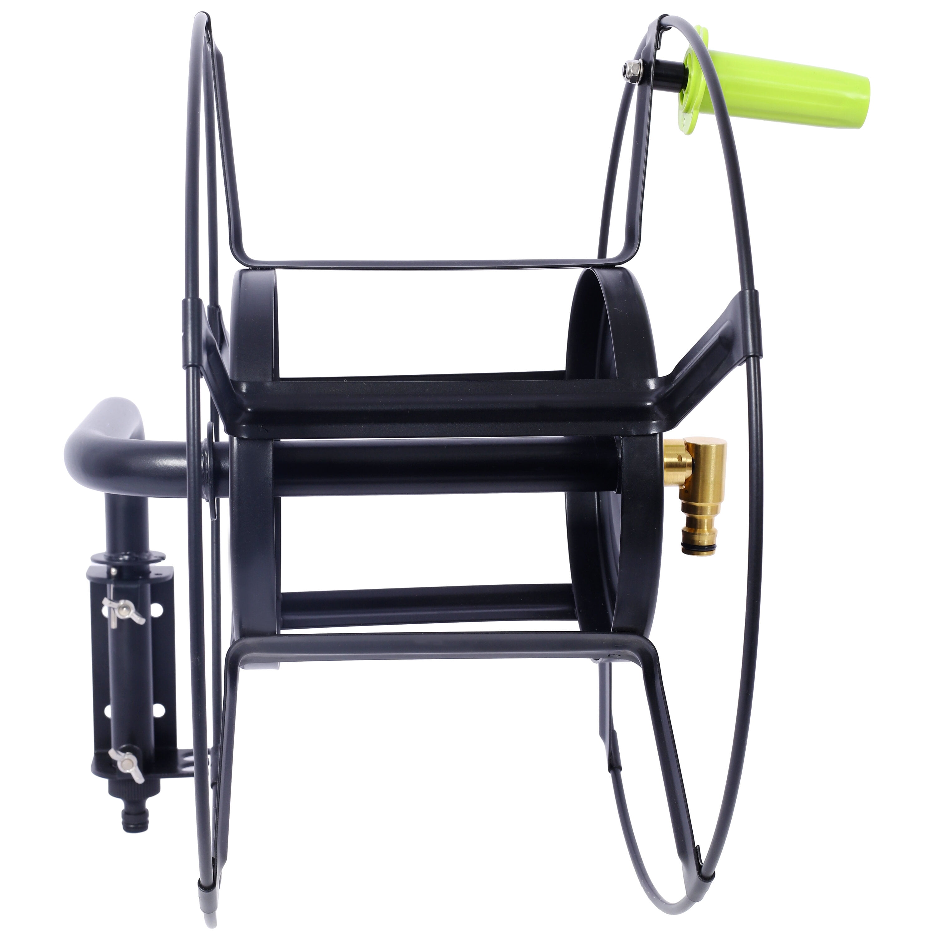 Swivel Hose Reel Wall Mount - 180 Degree Pivot Hose Hanger - Great for Garden Storage - Hose Holder Wall Mount for Garden Hose - Heavy Duty Steel Hose Hanger for Hose Reels,
