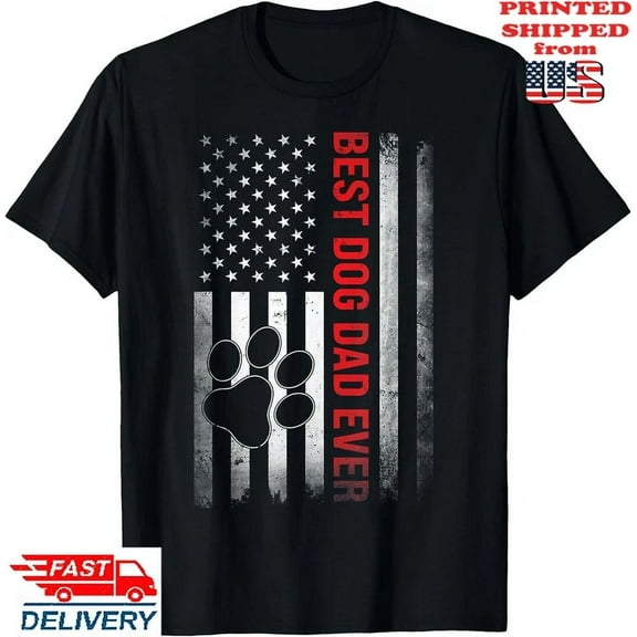 Funny Dad Fathers Day Dog Dad T-Shirt Unisex S-5XL Hot Trending Shirt, Vintage Birthday Gift