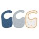 thumbnail image 1 of 3pcs Baby Drooler Bibs Cotton Absorbent Bibs Cute Cartoon Animal Bibs with Snap Closure Type A, 1 of 4