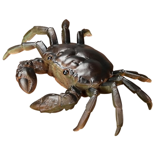 Figura de cangrejo de mascota de té, estatua de regalo coleccionable, manualidades divertidas, miniaturas hechas a mano para mesa, oficina, decoración