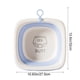 thumbnail image 3 of Lavabo plegable para bebé con 3 compartimentos | Baño de pies de plástico de gran capacidad de 4000 ml para recién nacidos y niños | Portátil para viajes y dormitorios | Amarillo, verde y azul, 3 of 6