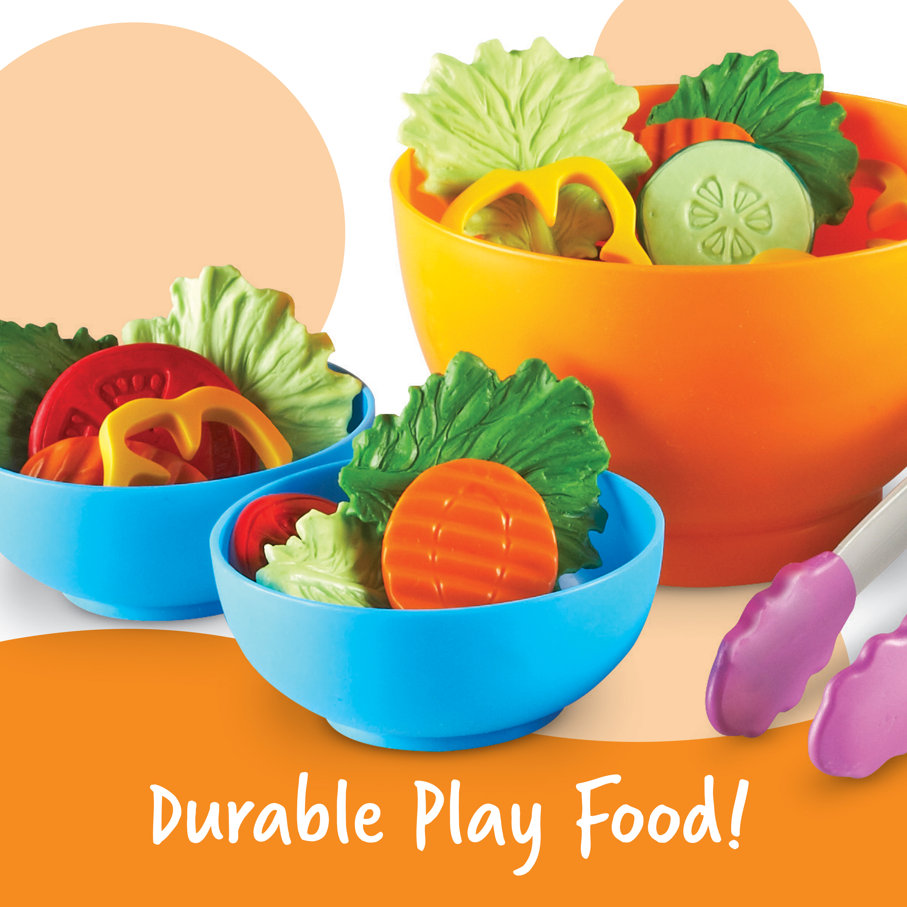 Learning Resources New Sprouts Garden Fresh Salad Playset, Play Pretend Kitchen Activity Preschool Toy for Kids Girls Boys Ages 2 3 4+ Year Old - image 3 of 5