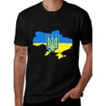 thumbnail image 2 of T-shirt Ukraine Map National Emblem  Soft Cotton Adult Heat-Transfer Graphic T-Shirt - 180g Breathable Fabric, Unisex Summer Casual Wear with Durable Heat-Printed Design, 2 of 10