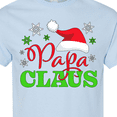 thumbnail image 4 of Inktastic Papa Claus with Christmas Santa Hat and Snowflakes T-Shirt, 4 of 5