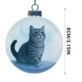 thumbnail image 3 of Cute Cat Christmas Glass Ornaments Collection, Tabletop Ornaments for Christmas Tree, Perfect Holiday Decor for Cat Lovers, for Xmas Home Party Centerpiece Mantel, Unleash Festive Charm, 3 of 5