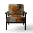 thumbnail image 4 of Designart « Encaustic VORTEXs II » Fauteuil d'Appoint Rembourré Abstrait Orange - Fauteuil Moderne pour Salon, 4 of 7