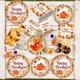thumbnail image 2 of Platos y servilletas de arce Ormromra suministros de calabaza decoraciones de Acción de Gracias vajilla desechable, 2 of 5
