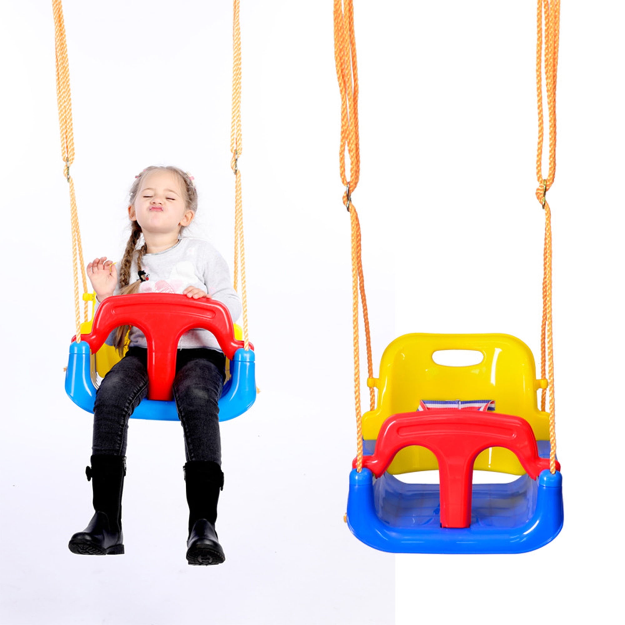 Childs Toddler Adjustable Outdoor Garden Rope Safety Safe Swing Seat Fun 