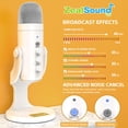 thumbnail image 3 of Micrófono USB ZealSound K66 blanco para teléfono, ordenador y ordenador, 3 of 7