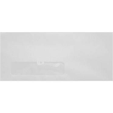 LUXPaper #10 Window Envelopes, 4 1/8 x 9 1/2, Bright White, 50/Pack