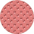 thumbnail image 1 of Ahgly Company Machine Washable Indoor Round Transitional Fire Engine Red Area Rugs, 6' Round, 1 of 7