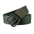 thumbnail image 5 of DayScoop Mens Belt Fashion Neckwear Versatile Canvas Porous Double Needle Buckle Woven Nylon Tie, 5 of 6